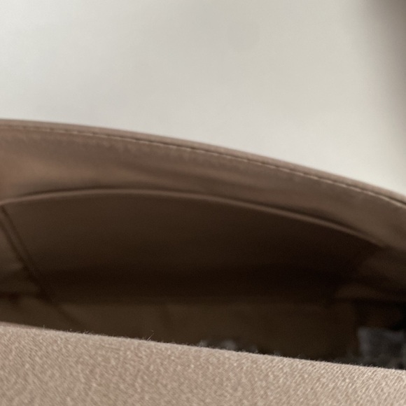 Women’s Metal Fringe Vegan Leather Purse BADGLEY MISCHKA Taupe - Picture 7 of 7